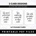 5 senses card for anniversary date night